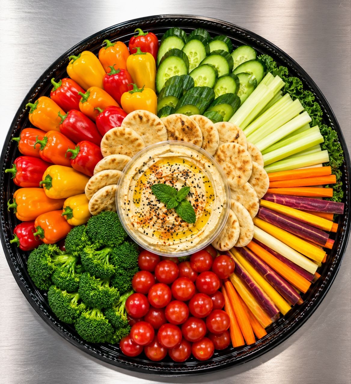 Veggie Tray with Hummus