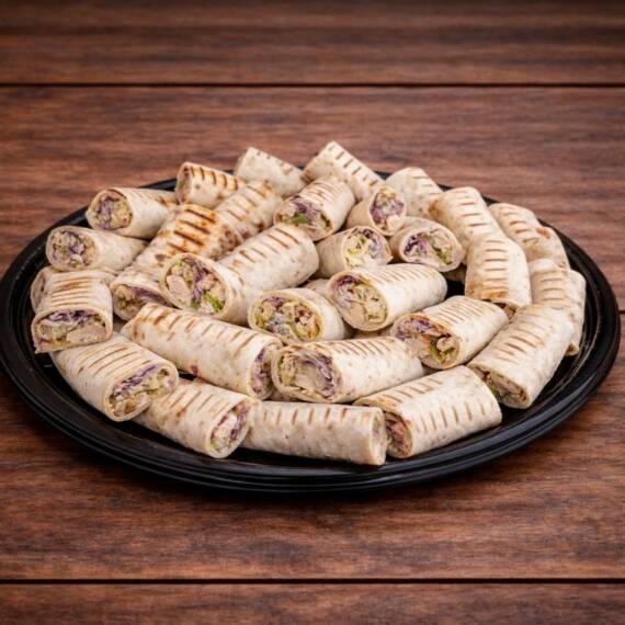 Wrap with grilled chicken & veggies
