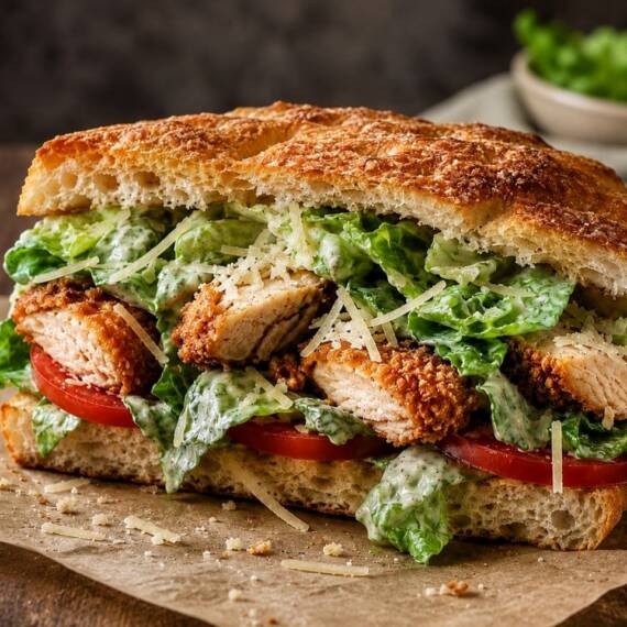Crispy Chicken Caesar Sandwich