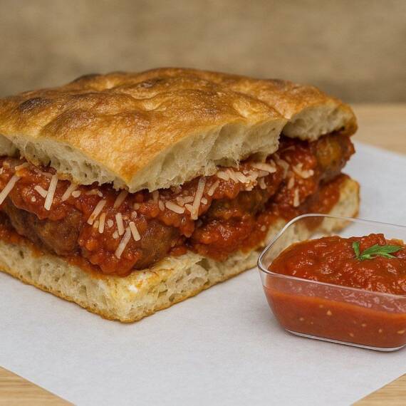 Italian Meatball Marinara Sandwich