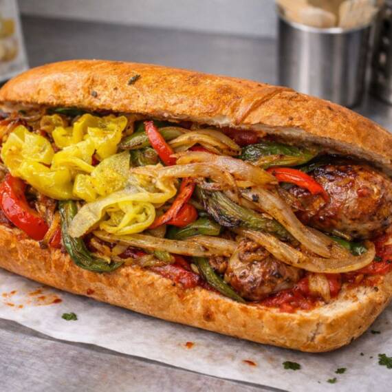 NY Italian Sausage & Peppers Sandwich